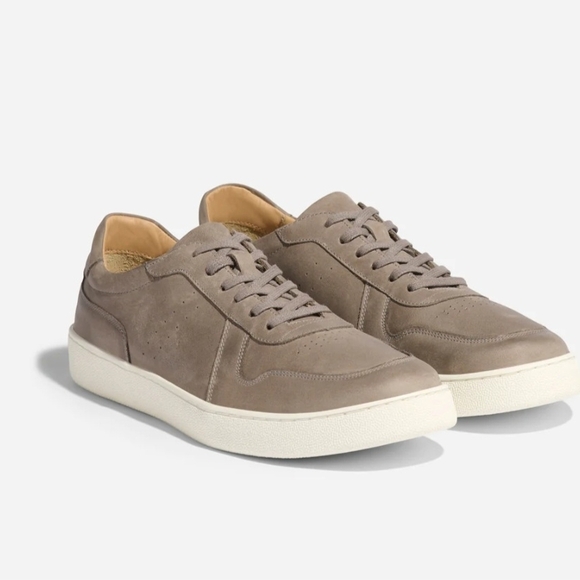 Nisolo Beto GoTo Court Men's Grey Sneakers - Size 11.5 - Picture 7 of 8